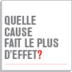 QUELLE CAUSE FAIT LE PLUS D'EFFET?